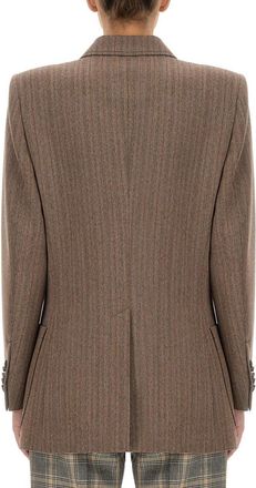 Gucci Herringbone Wool Jacket - Brown