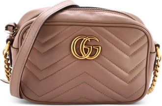 Gucci GG Marmont Shoulder Bag Matelasse Leather Mini crossbody bag - Beige