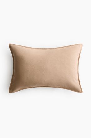 H&M Kissenh&uuml;lle aus Leinenmix - Hellbraun