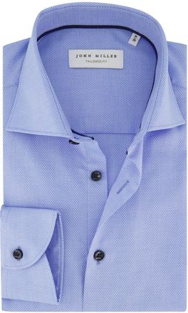 John Miller Overhemd John Miller blauw geprint