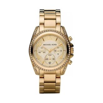Michael Kors Accessoires, Dames, Geel, ONE Size, Blair Chronograaf Horloge