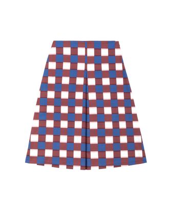 Alpha Studio Poplin Check Skirt