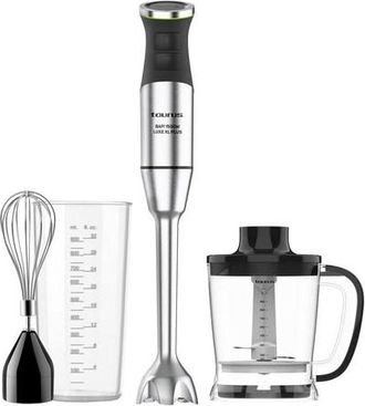 Taurus Bapi 1500 Luxe Xl Plus Batidora De Inmersi&oacute;n 1500 W Negro, Acero Inoxidable