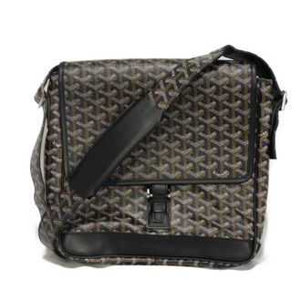 Goyard Black Canvas Leather Shoulder Bag (Pre-Owned)
