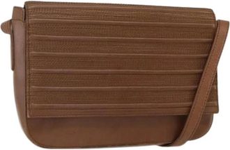 Loewe Pre-owned Cross Body Bags, female, Brown, Size: ONE SIZE Pre-owned Leather Shoulder Bag