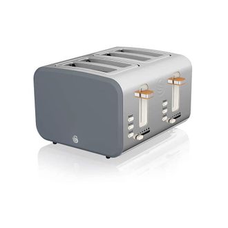 SWAN Nordic Slate Grey 4 Slice Toaster