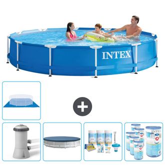 Intex Piscina Con Estructura Redonda - 366x76 Cm - 8-piezas Scb15