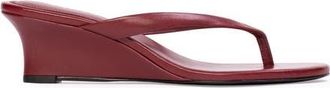 Black Suede Studio Easy 50 Leather Wedge in Chili Flake Leather at Nordstrom, Size 37