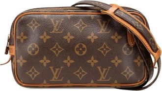 Louis Vuitton Borsa a tracolla Marly Bandouliere con monogramma 1987 - Marrone
