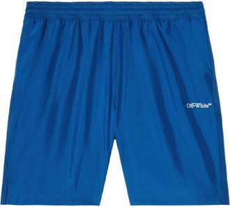 Off-white Arrows-print swim shorts - men - Polyester/Polyester - S - Blue