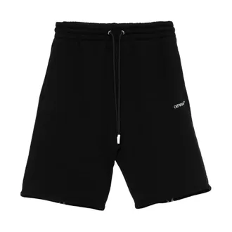 Off-white Casual Shorts, male, Black, Size: M Arrow Motif Skate Sweatshorts