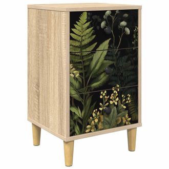 vidaXL Mesa De Noche Rhenen Roble Sonoma 36 X 33 X 60 Cm Vidaxl