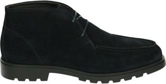 Giorgio Blauwe Su&egrave;de Vrijetijdsschoenen - Heren - Veterlaarzen - Blauw - 45 EU - Su&egrave;de - Schoenen