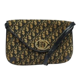 Dior Pre-owned Cross Body Bags, female, Multicolor, Size: ONE SIZE Pre-owned Trotter Canvas Shoulder Bag