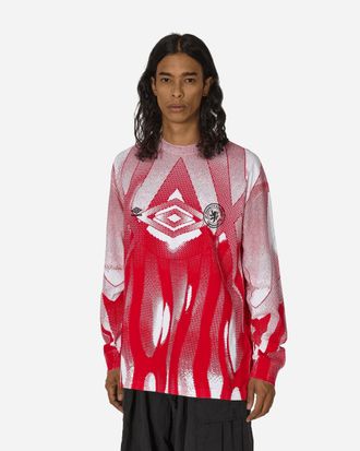 Umbro Warm Up Longsleeve T-Shirt Red