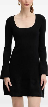 Twin-Set Abito corto a coste - Nero