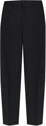 Emporio Armani Pantaloni dritti in lana vergine - Nero