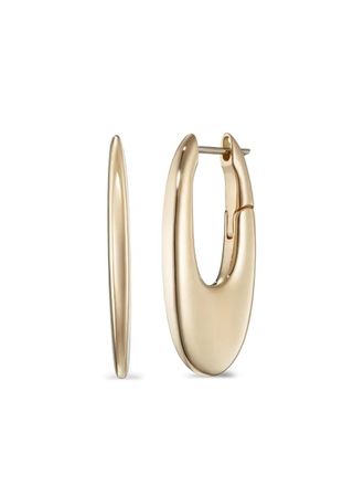 Melissa Kaye 18K yellow gold medium Lulu earrings - women - 18kt Yellow Gold - One Size