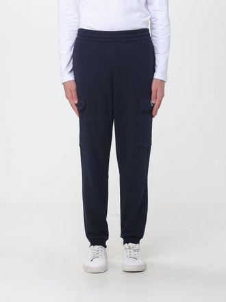 Emporio Armani Cotton Jersey Cargo Jogging Trousers with Large Pockets and Elasticated Hem
