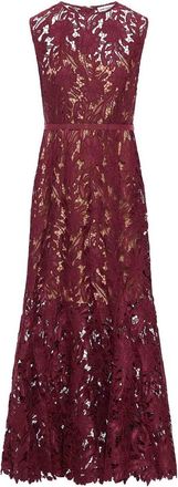 Self Portrait Guipure Lace Midi Dress