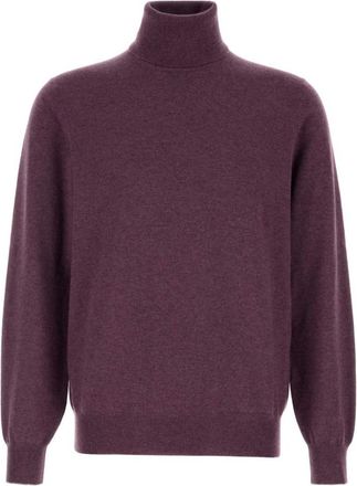 Brunello Cucinelli Purple High Neck Sweater