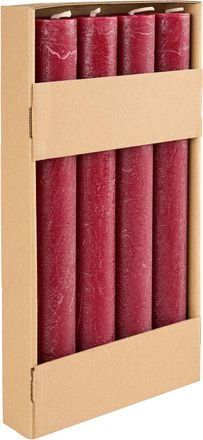 Ambia Home Stumpenkerze, Weinrot, Naturmaterialien, rund, 28 cm, durchgefärbt, ohne Palmöl, Dekoration, Kerzen & Kerzenhalter, Stumpenkerzen