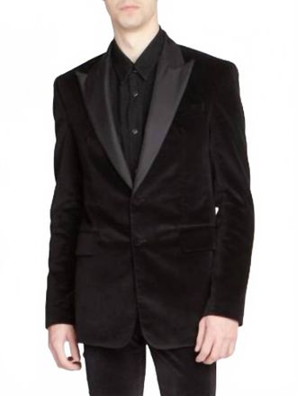 Amiri Velvet Blazer Sport Coat In Black