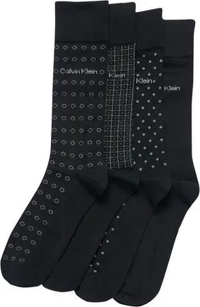 Calvin Klein Assorted 4-Pack Dress Socks in Black at Nordstrom Rack