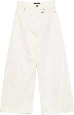 Sportmax Logo-patch Wide-leg Jeans