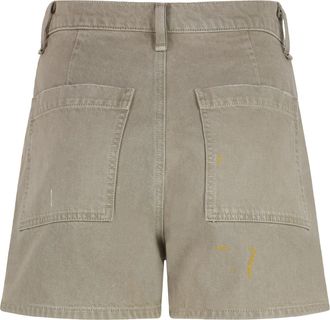 ASKK NY Womens Cotton Shorts Green