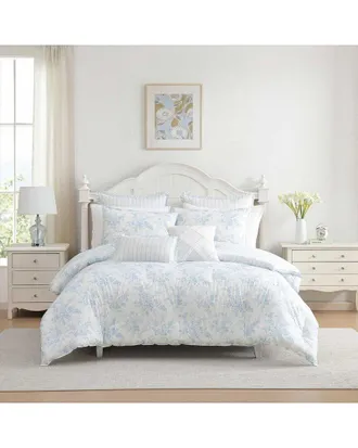 Laura Ashley Annalise Floral Reversible Cotton Comforter Set