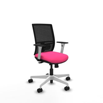 Piqueras y Crespo Silla De Oficina Piqueras Y Crespo Yunquera Blanco Soporte Lumbar