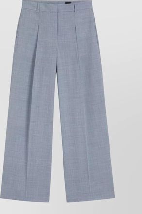 HUGO BOSS tailored wide leg trousers pleated front