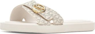 Michael Kors Mk Pool Slides Womens Sandals Vanilla : 10 M, Synthetic