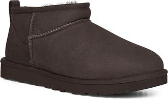 UGG Mens Ankle Boots Classic Ultra Mini Brown Other Materials
