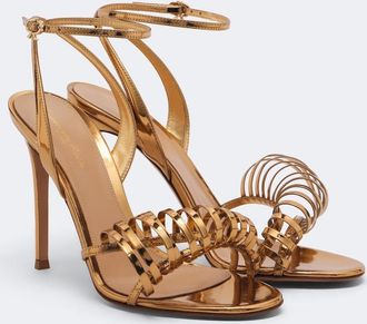 Gianvito Rossi Mirrored leather sandals