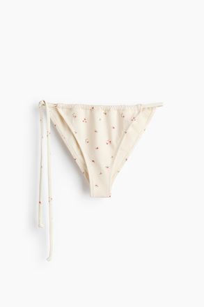 H&M Cheeky Tie-Tanga-Bikinihose - White