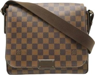 Louis Vuitton Vintage, unisex, Bruin, ONE Size, Pre-owned Damier District PM Messenger Bag