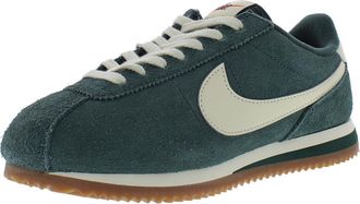 Nike Nike Womens Cortez Leather Sneakers, Vintage Green/Muslin-green, 4 UK