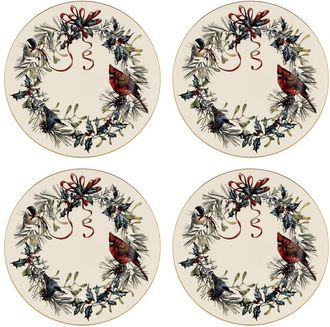 Lenox Set Of 4 Winter Greetings Salad Plates