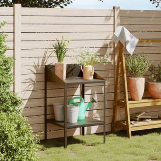 vidaXL Vidaxl - Supporto per Piante Antracite 56,5x54,5x100 cm Acciaio Zincato