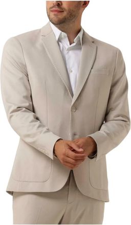 Selected Heren, Jassen, Beige, Maat: 2XL Jersey