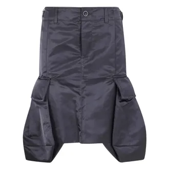 sacai Rokken, Dames, Zwart, S, Nylon, Nylon Twill Rok