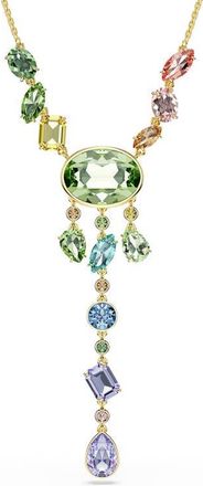 Swarovski Gema Crystal Y-Necklace in Gold/Multi at Nordstrom
