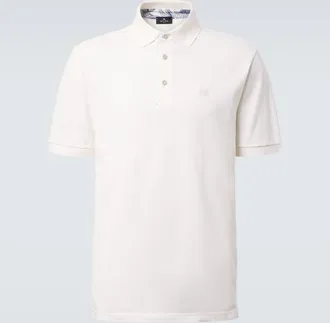 Etro Pegaso cotton piqu&eacute; polo shirt