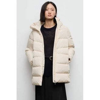 Mango gewatteerde jas ecru