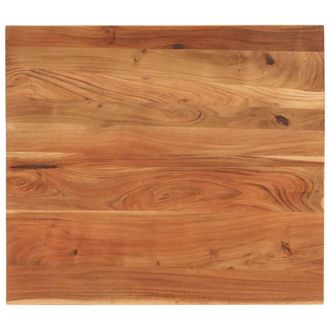 Berkfield Home Table Top 90x80x2.5 cm Rectangular Solid Wood Acacia in Brown
