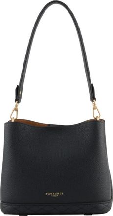 Pourchet Manhattan PM Satchel - Dames - Schoudertassen - Zwart - ONE Size - Leer - Tassen