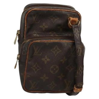 Louis Vuitton Tweedehands Canvas Louis Vuitton tassen - Dames - Pre-owned - Bruin - Maat: ONE Size Leer