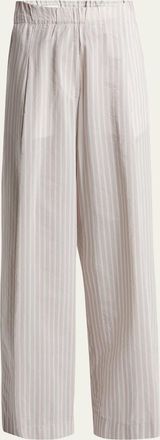 Dries Van Noten Pila Stripe Wide Leg Pants